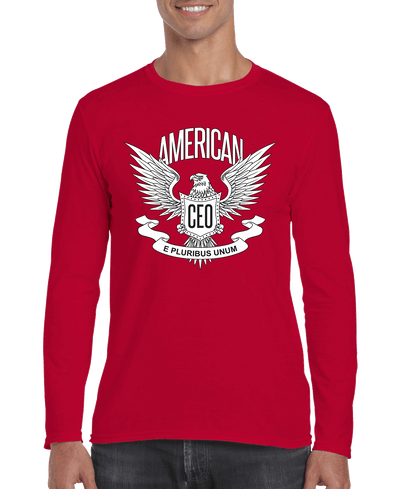 American CEO Patriotic Eagle Men's Long Sleeve Shirt
